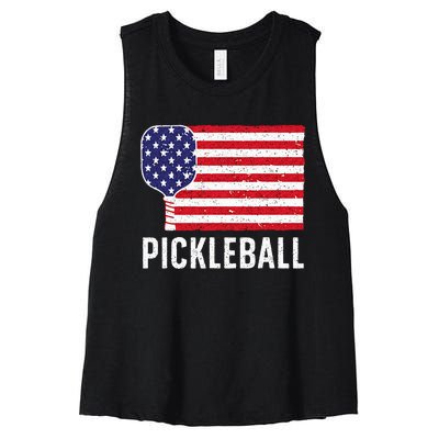 Cool Pickleball For Wo Paddle Sport Pickleball Lover Women's Racerback Cropped Tank