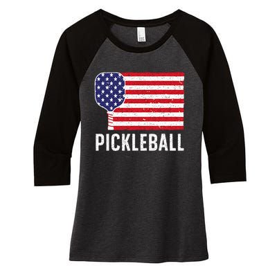 Cool Pickleball For Wo Paddle Sport Pickleball Lover Women's Tri-Blend 3/4-Sleeve Raglan Shirt