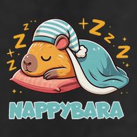 Capybara Pyjamas For Nap Napping Capybara Nappybara Knit Cap Winter Beanie