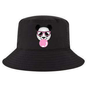 Cool Panda Face Eating Gum And Makes A Bubble Cute Panda  Cool Comfort Performance Bucket Hat