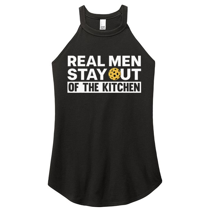 Cool Pickleball For Dad Pickle Ball Sports Team Kitchen Women's Perfect Tri Rocker Tank