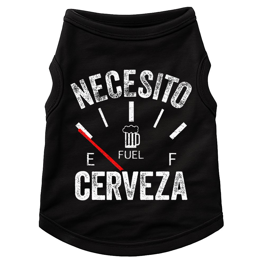 Cerveza Por Favor Necesito Cerveza Funny I Need Beer Doggie Tank