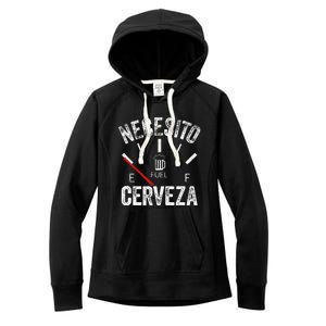 Cerveza Por Favor Necesito Cerveza Funny I Need Beer Women's Fleece Hoodie