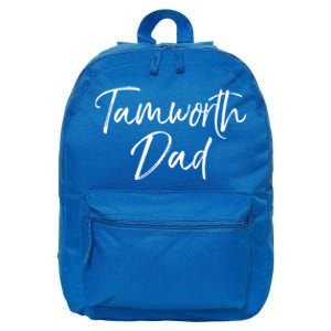 Cute Pig Farming Gift For Pig Farmers Funny Tamworth Dad Gift 16 in Basic Backpack