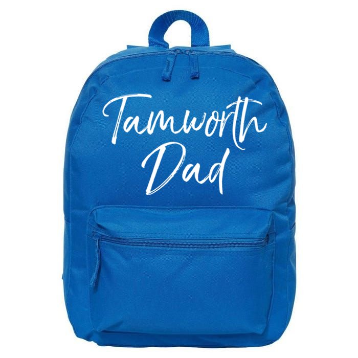 Cute Pig Farming Gift For Pig Farmers Funny Tamworth Dad Gift 16 in Basic Backpack