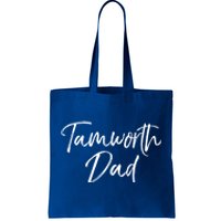 Cute Pig Farming Gift For Pig Farmers Funny Tamworth Dad Gift Tote Bag