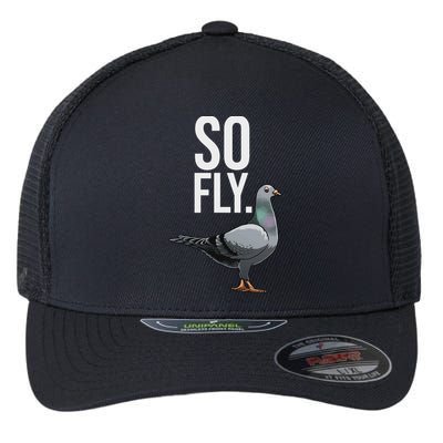 Cool Pigeon For Women Breeder Birdwatching Pigeon Racing Flexfit Unipanel Trucker Cap