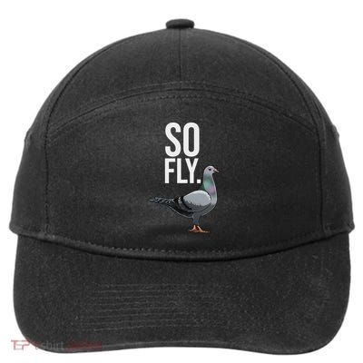 Cool Pigeon For Women Breeder Birdwatching Pigeon Racing 7-Panel Snapback Hat