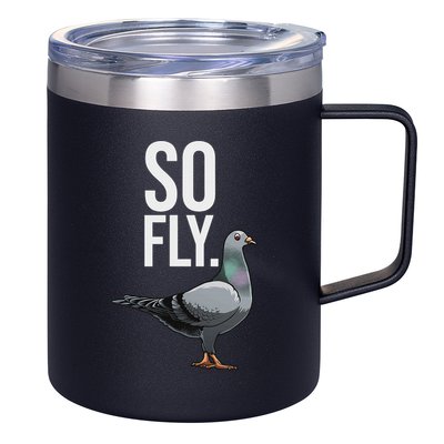Cool Pigeon For Women Breeder Birdwatching Pigeon Racing 12oz Stainless Steel Coffee Mug
