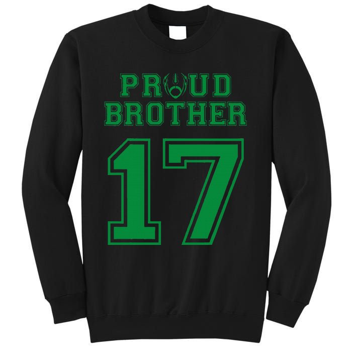 Custom Proud Football Brother Number 17 G Personalized Sweatshirt