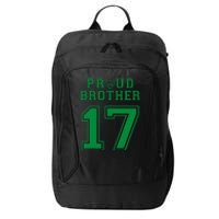 Custom Proud Football Brother Number 17 G Personalized City Backpack