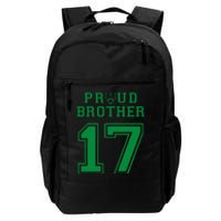 Custom Proud Football Brother Number 17 G Personalized Daily Commute Backpack