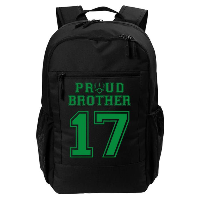 Custom Proud Football Brother Number 17 G Personalized Daily Commute Backpack