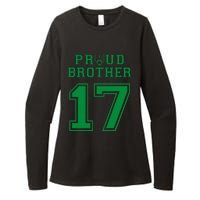 Custom Proud Football Brother Number 17 G Personalized Womens CVC Long Sleeve Shirt