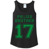 Custom Proud Football Brother Number 17 G Personalized Ladies Essential Tank