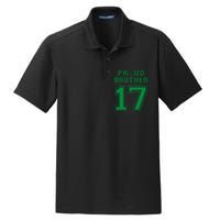 Custom Proud Football Brother Number 17 G Personalized Dry Zone Grid Polo