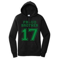 Custom Proud Football Brother Number 17 G Personalized Women's Pullover Hoodie