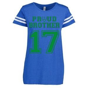 Custom Proud Football Brother Number 17 G Personalized Enza Ladies Jersey Football T-Shirt