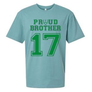 Custom Proud Football Brother Number 17 G Personalized Sueded Cloud Jersey T-Shirt