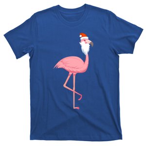 Christmas Pink Flamingo Santa Gift T-Shirt