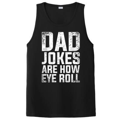 Cringe Puns Fathers Day Gift Humorous Sarcastic Dad Jokes Gift PosiCharge Competitor Tank