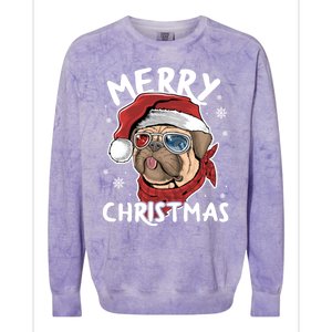 Christmas Pug Funny Christmas Pjs For Family And Dog Lovers Gift Colorblast Crewneck Sweatshirt