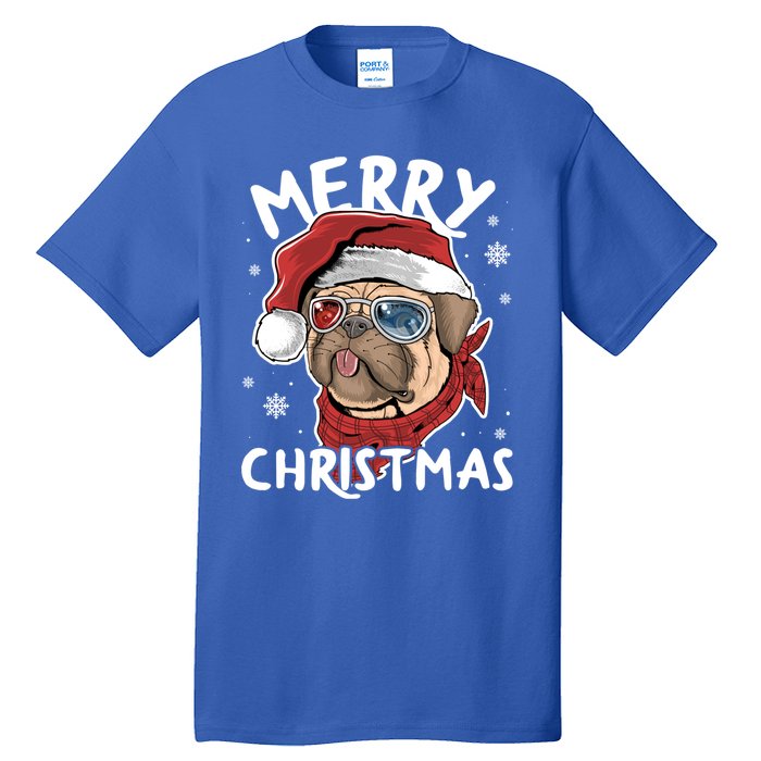 Christmas Pug Funny Christmas Pjs For Family And Dog Lovers Gift Tall T-Shirt