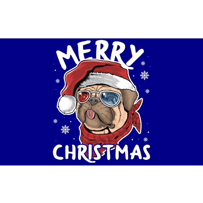 Christmas Pug Funny Christmas Pjs For Family And Dog Lovers Gift Bumper Sticker