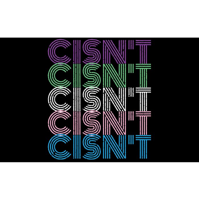 Cisn't Pride Flag Vintage Retro Design Bumper Sticker