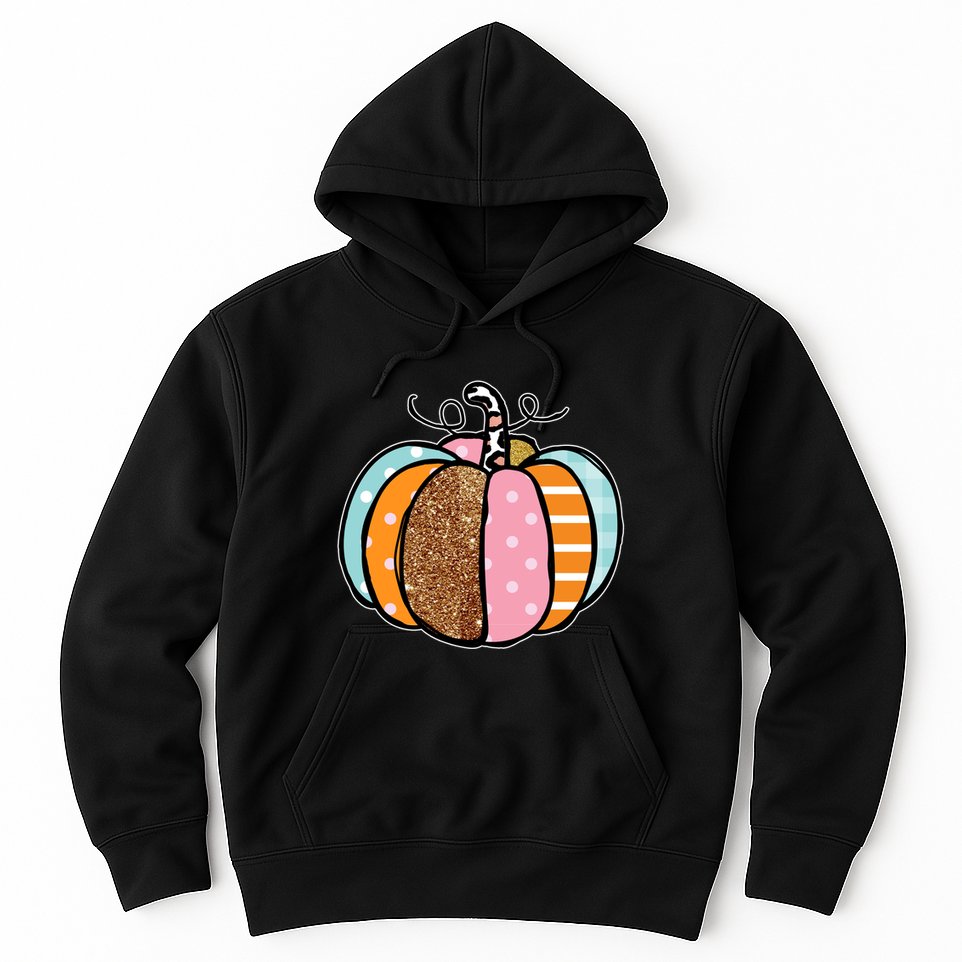 Colorful Pumpkin Festive Fall Hoodie