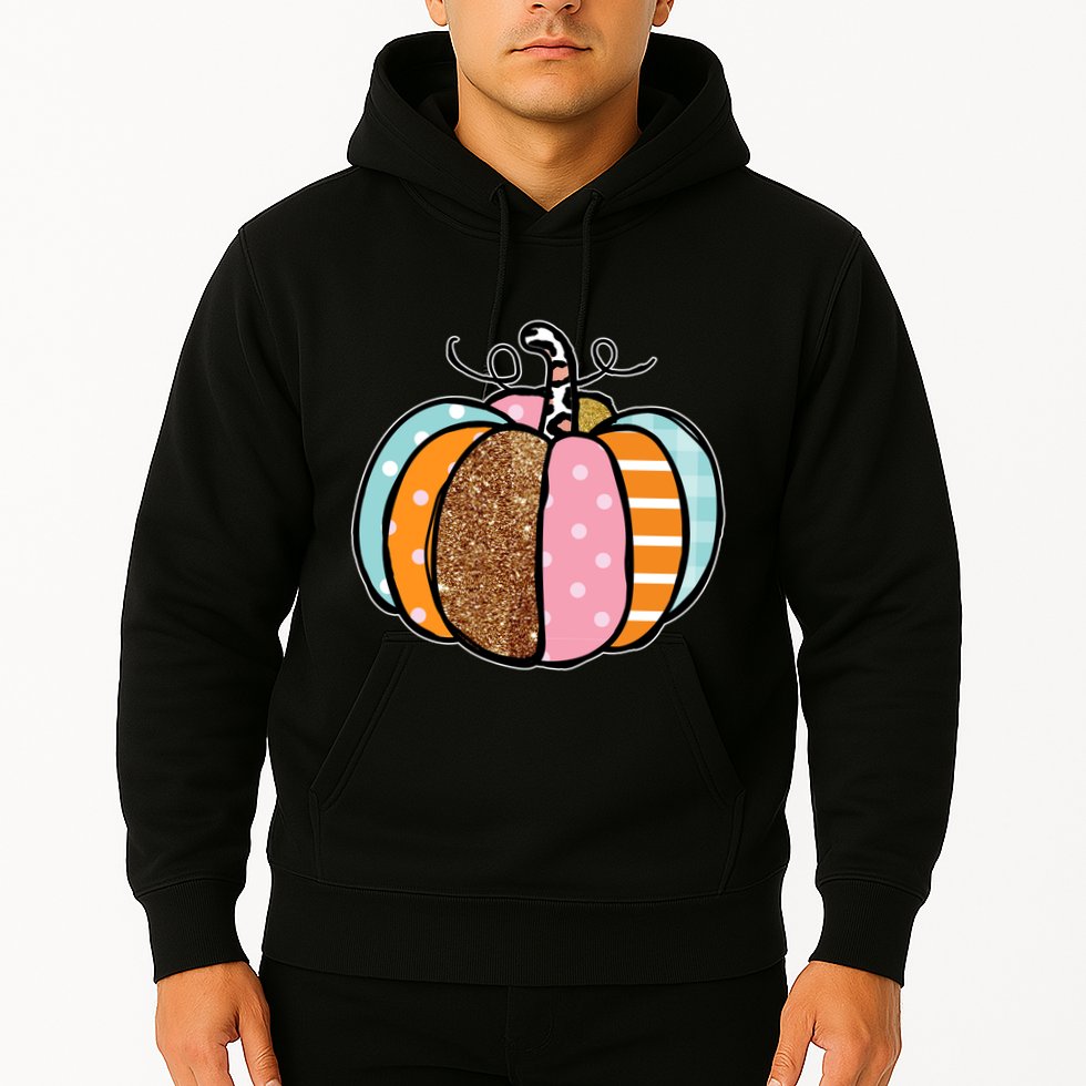 Colorful Pumpkin Festive Fall Hoodie