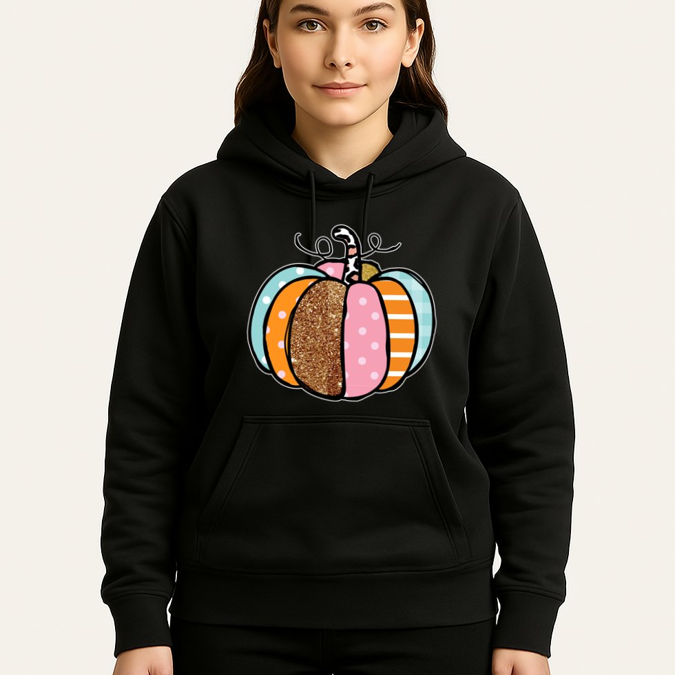 Colorful Pumpkin Festive Fall Hoodie