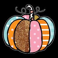 Colorful Pumpkin Festive Fall 7-Panel Snapback Hat