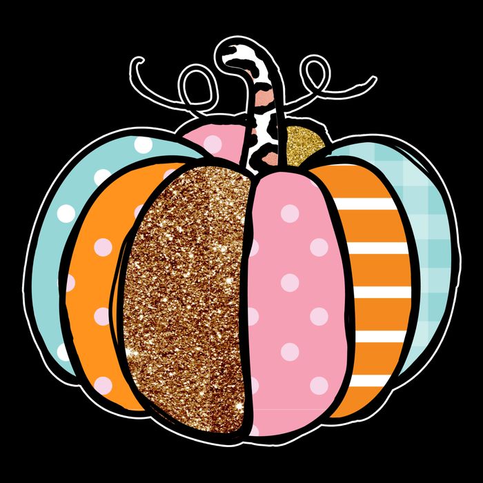 Colorful Pumpkin Festive Fall 7-Panel Snapback Hat