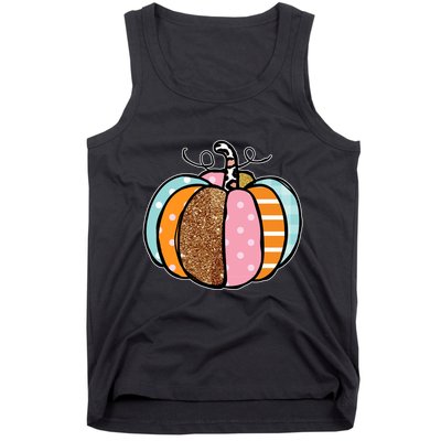Colorful Pumpkin Festive Fall Tank Top