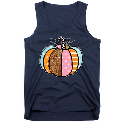 Colorful Pumpkin Festive Fall Tank Top