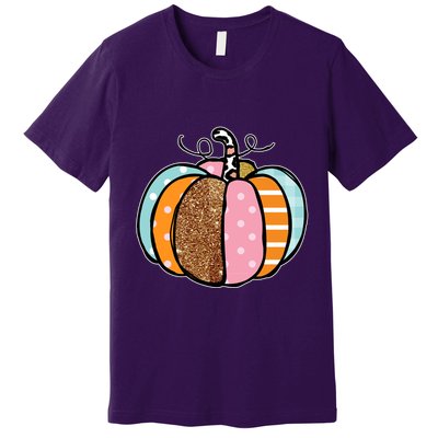 Colorful Pumpkin Festive Fall Premium T-Shirt