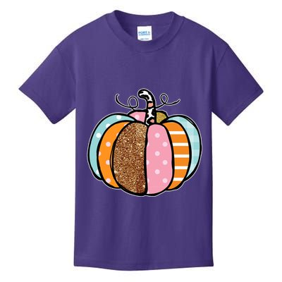 Colorful Pumpkin Festive Fall Kids T-Shirt