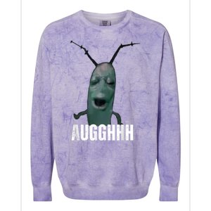 Cursed Plankton Funny Meme Colorblast Crewneck Sweatshirt