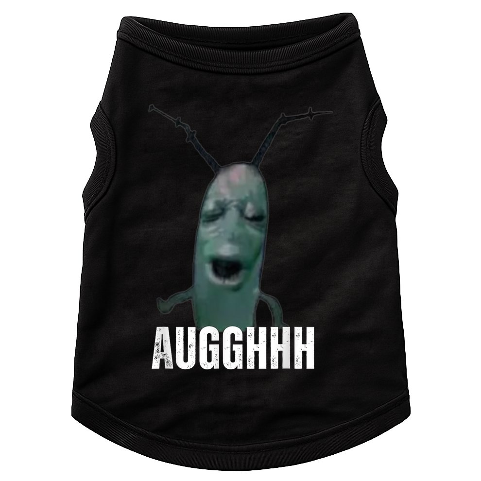 Cursed Plankton Funny Meme Doggie Tank