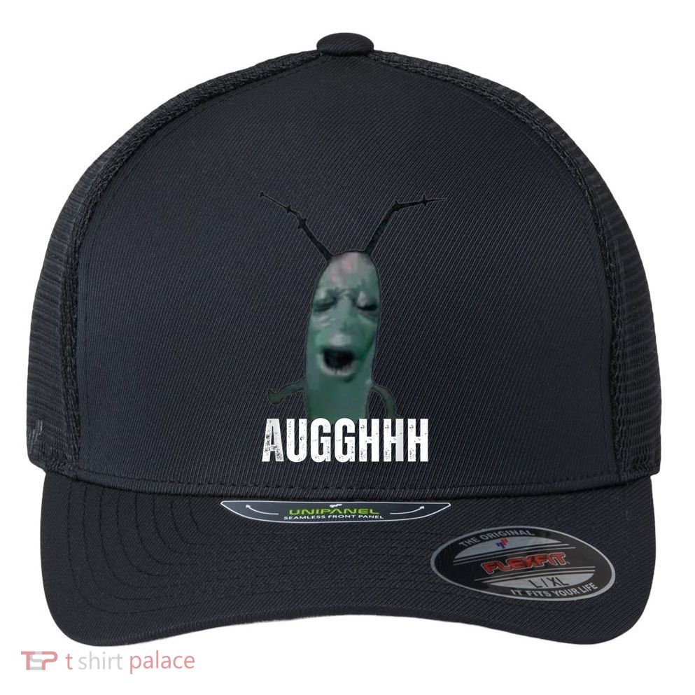 Cursed Plankton Funny Meme Flexfit Unipanel Trucker Cap