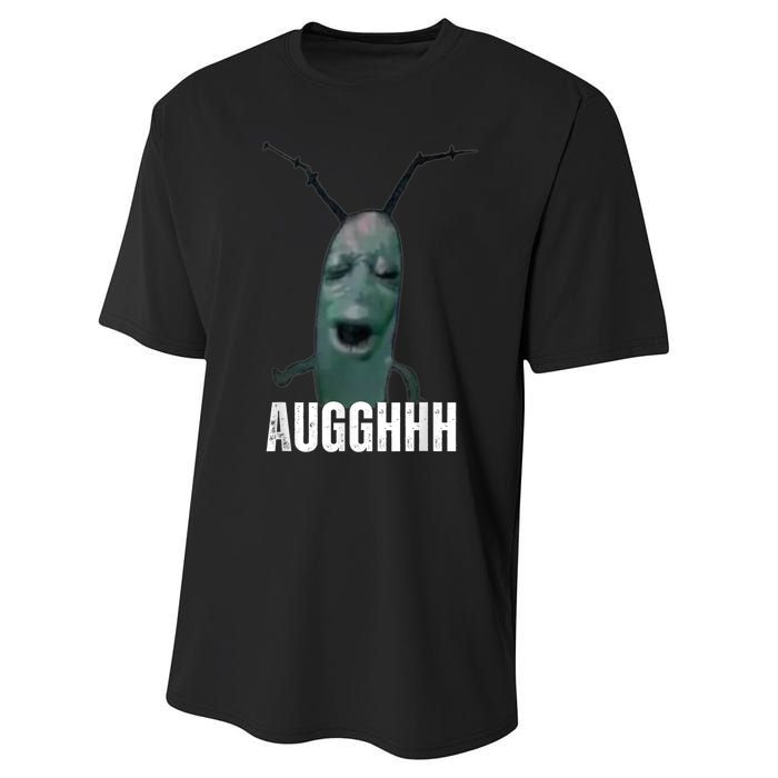 Cursed Plankton Funny Meme Performance Sprint T-Shirt