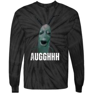 Cursed Plankton Funny Meme Tie-Dye Long Sleeve Shirt