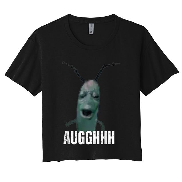 Cursed Plankton Funny Meme Crop Top