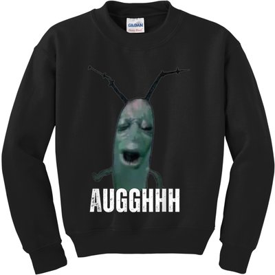 Cursed Plankton Funny Meme Kids Sweatshirt