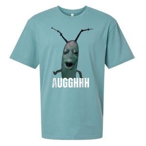 Cursed Plankton Funny Meme Sueded Cloud Jersey T-Shirt