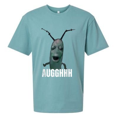 Cursed Plankton Funny Meme Sueded Cloud Jersey T-Shirt