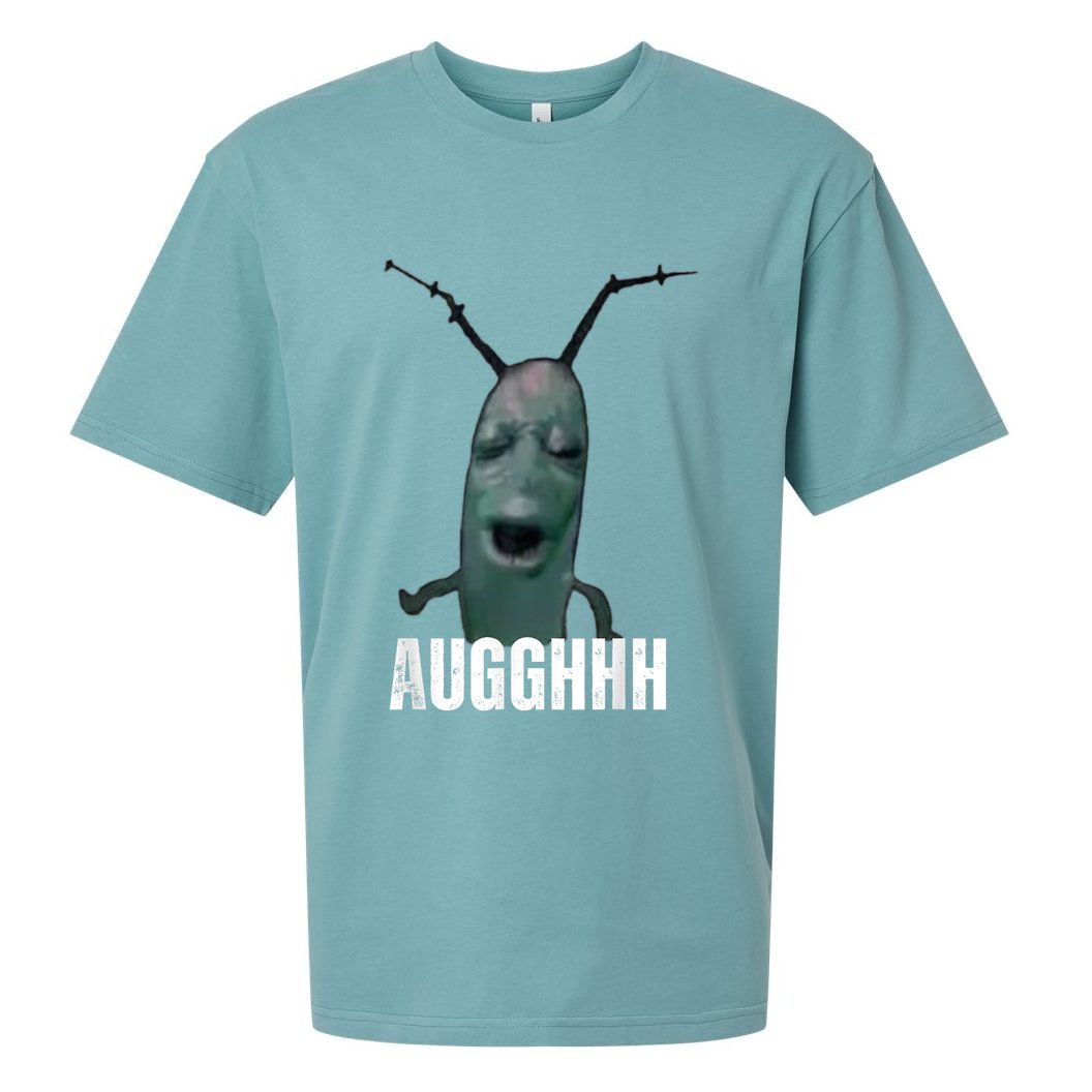 Cursed Plankton Funny Meme Sueded Cloud Jersey T-Shirt