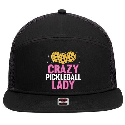 Cool Pickleball For Women, Pickleball Player & Lover 7 Panel Mesh Trucker Snapback Hat