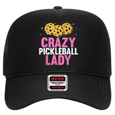 Cool Pickleball For Women, Pickleball Player & Lover High Crown Mesh Back Trucker Hat